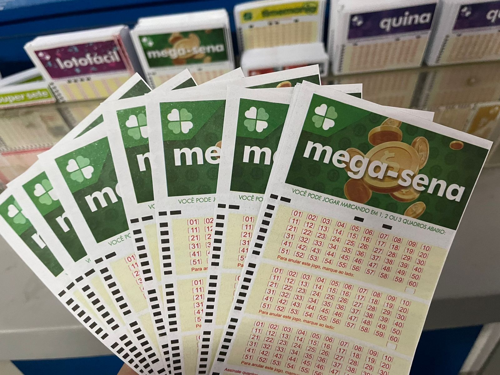 Mega-Sena: seis apostas de Goiás acertam a quina e levam mais de R$ 185 mil