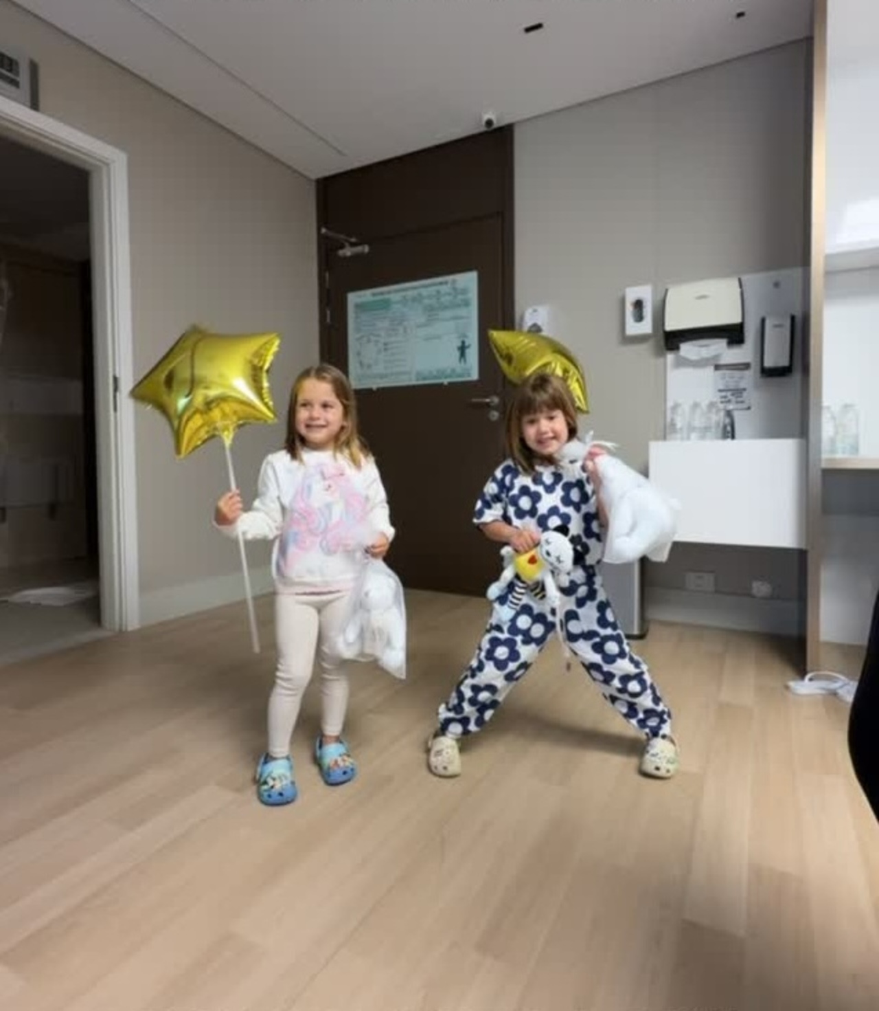 Filhas de Virgínia e Zé Felipe recebem alta hospitalar